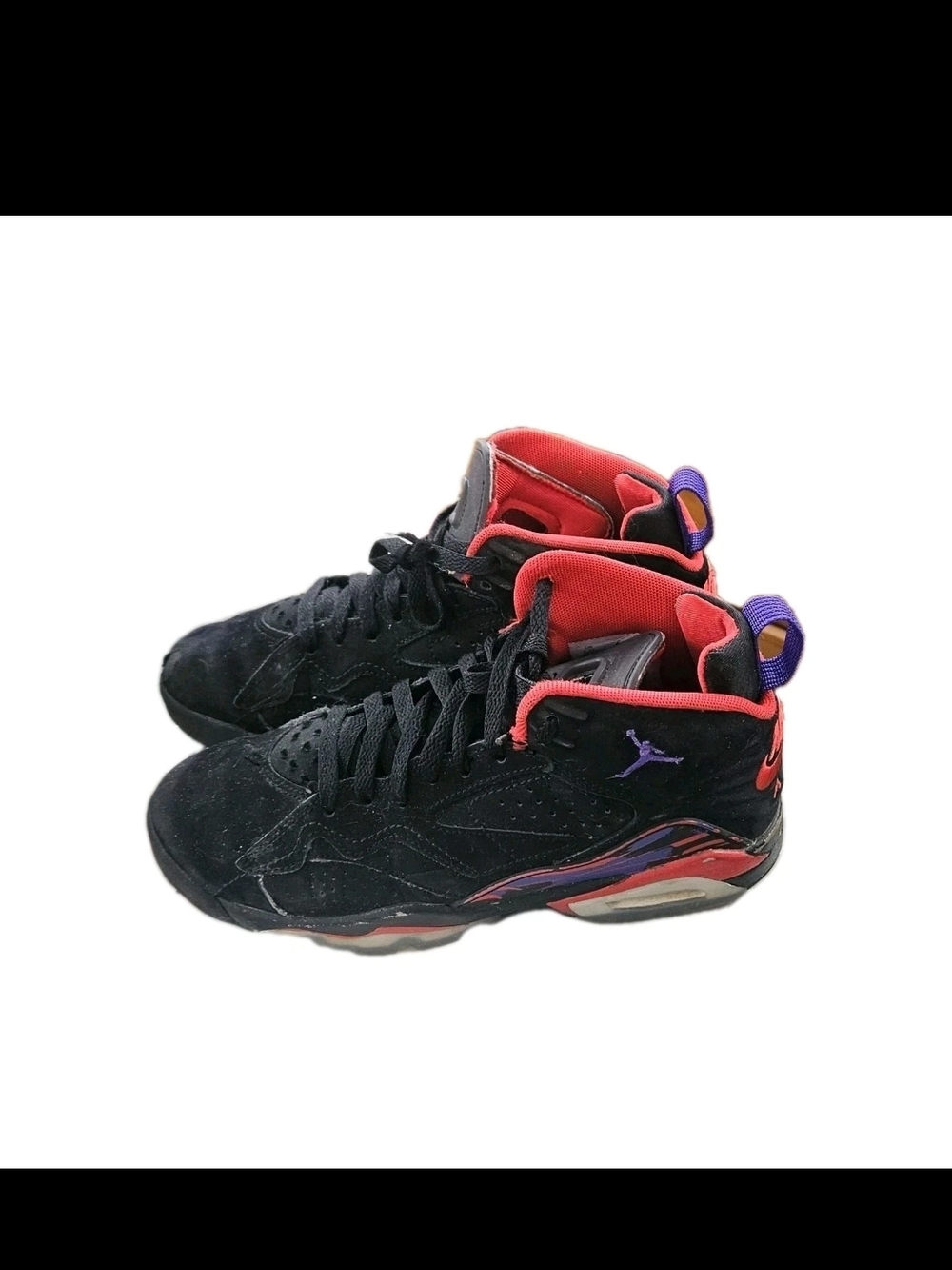 Jordan Air Jordan 6 Retro DZ5577-006 Black Red Purple Kids Sneakers 5.5Y